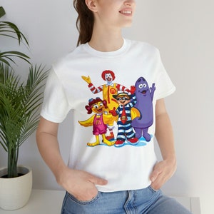 Retro McDonald's Characters Unisex Jersey Short Sleeve Tee