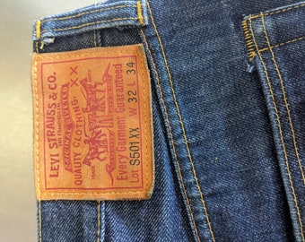 Levis LVC White Oak Selvedge 1944 S501XX - Etsy