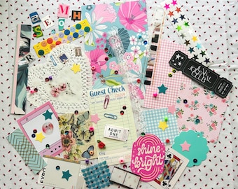 JUNK JOURNAL Mystery Scrap Pack, Ephemera for Creative Collaging & Crafting