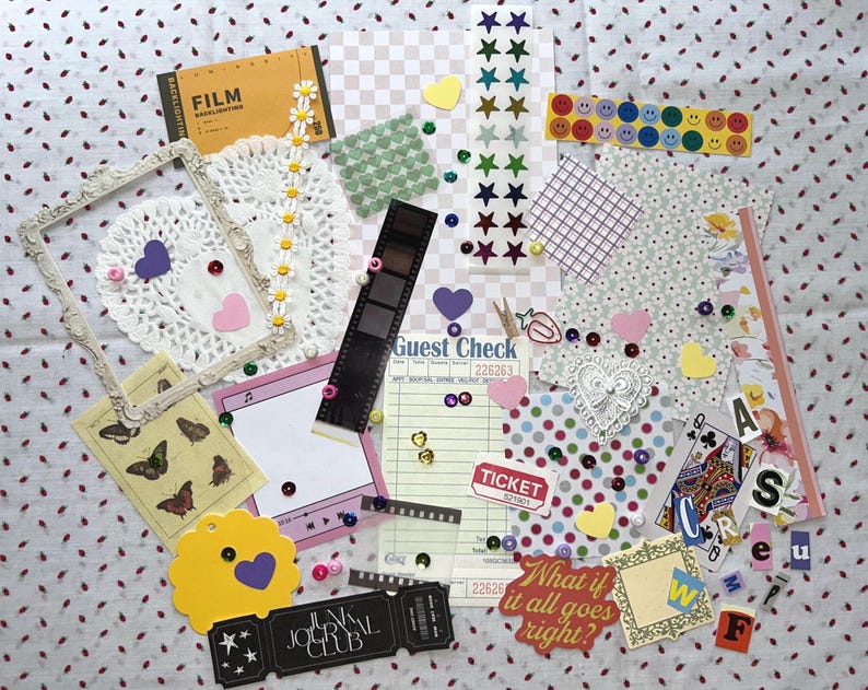 JUNK JOURNAL Mystery Scrap Pack, Ephemera for Creative Collaging & Crafting image 6