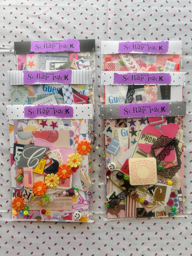 JUNK JOURNAL Mystery Scrap Pack, Ephemera for Creative Collaging & Crafting image 7