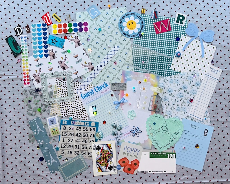 JUNK JOURNAL Mystery Scrap Pack, Ephemera for Creative Collaging & Crafting image 5