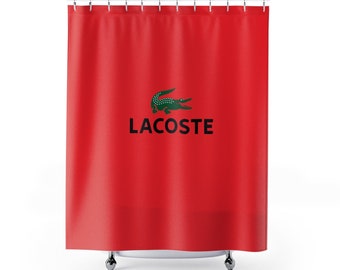 lacoste bath shower curtain