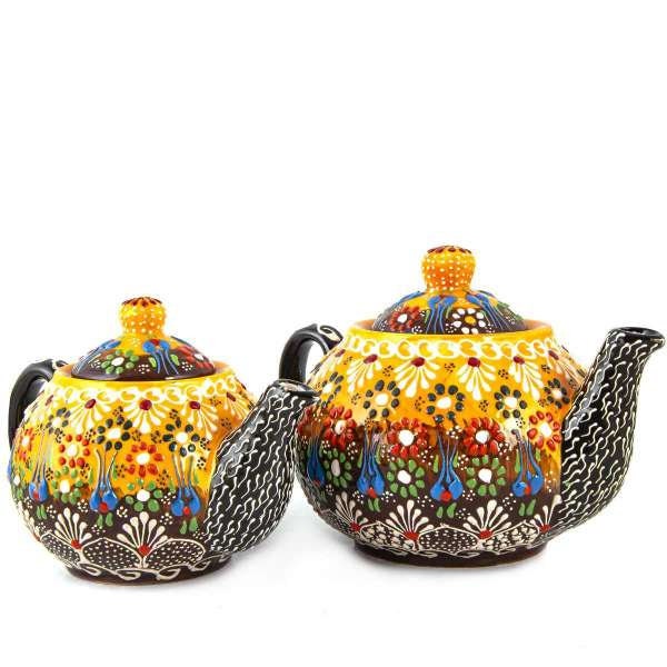 Ceramic Turkish Double Tea Pot Set Etsy
