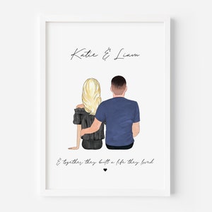 Christmas Gifts for Him, Boyfriend Gifts, Gifts for Husband, Gifts for Him, Couple Gifts, Girlfriend Gifts, Personalised Couple Print