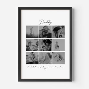 Personalised Daddy Photo Gift, Christmas Gift for Dad, Dad Photo Collage, Daddy Photo Print, Gift For Dad, Daddy Gifts, Custom Photo Print