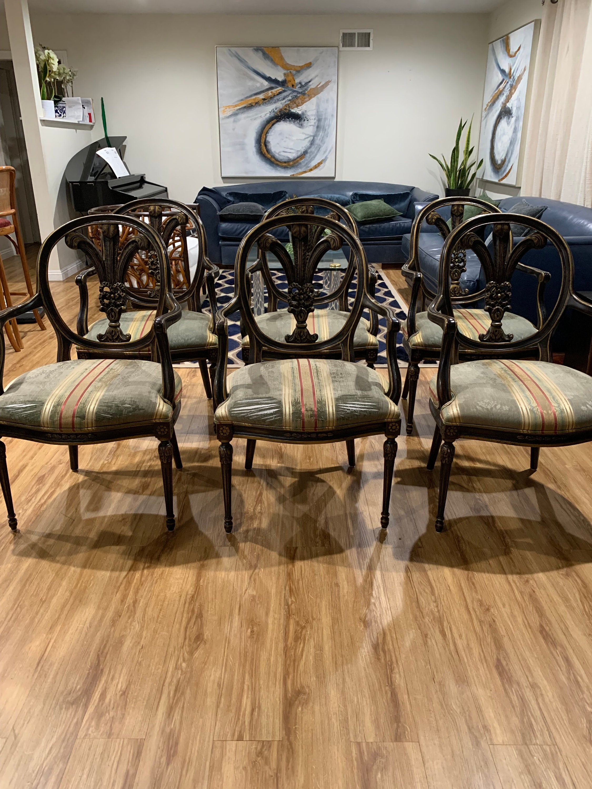 Louis Chairs 8 Dining Chairs - 84 For Sale on 1stDibs  king louie chair, king  louis chairs for sale, king louis dining room chairs