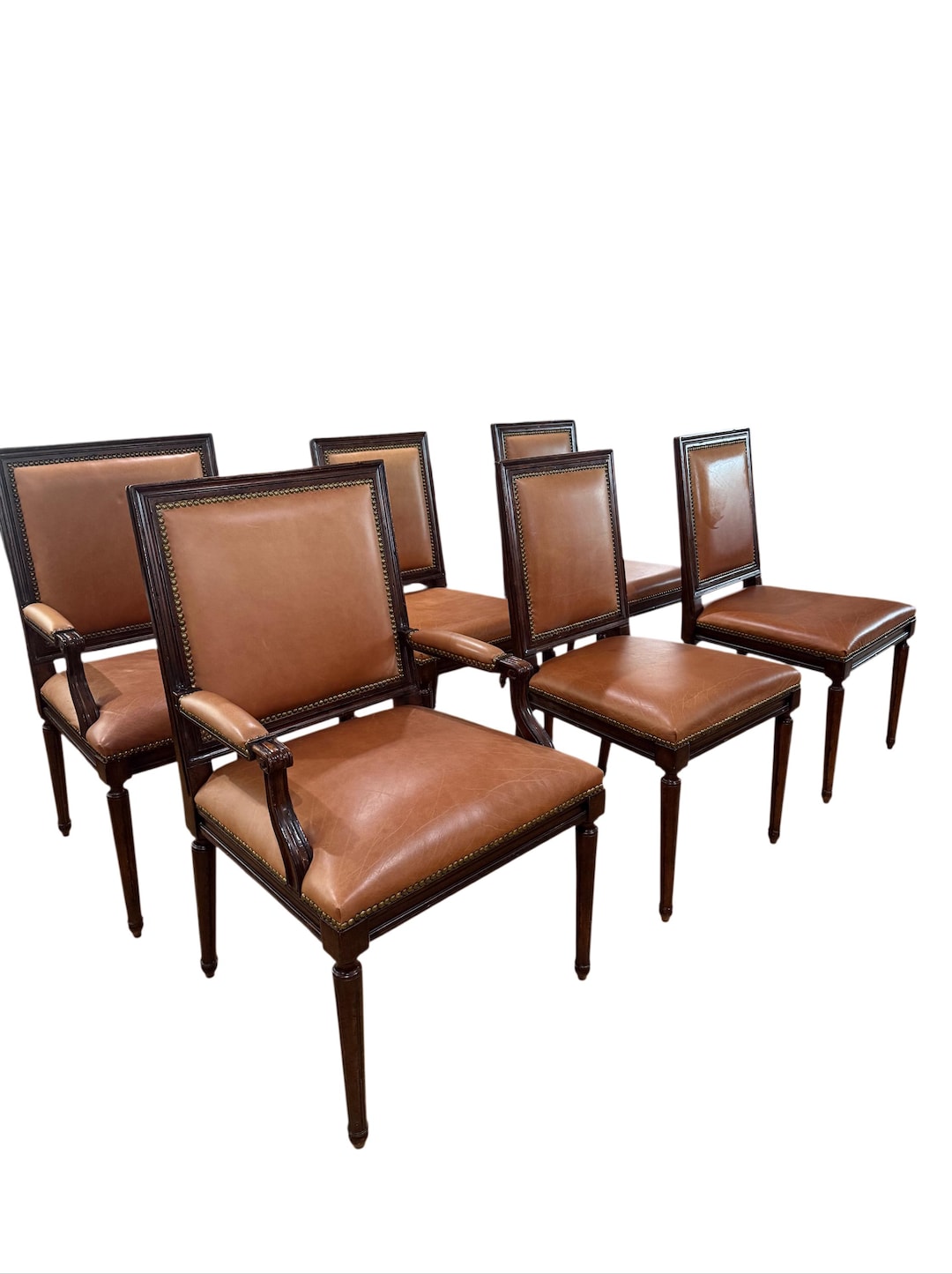 ラルフローレン / ralph lauren｜ダイニングチェア Set of Six Ralph Lauren Leather Dining Chairs - Etsy