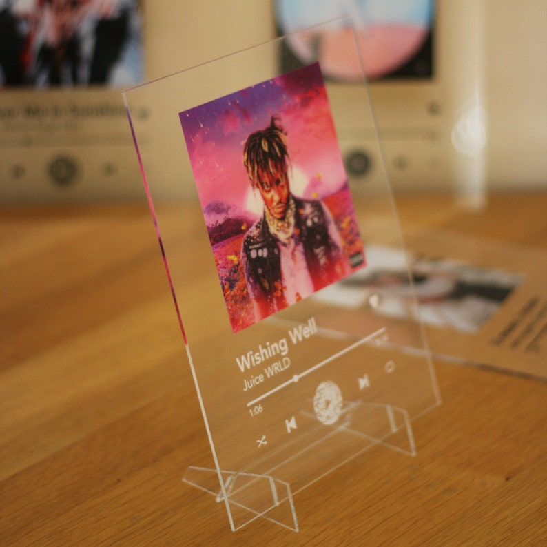 Aangepaste Spotify Glass Plaque met standaard Premium acryl Etsy