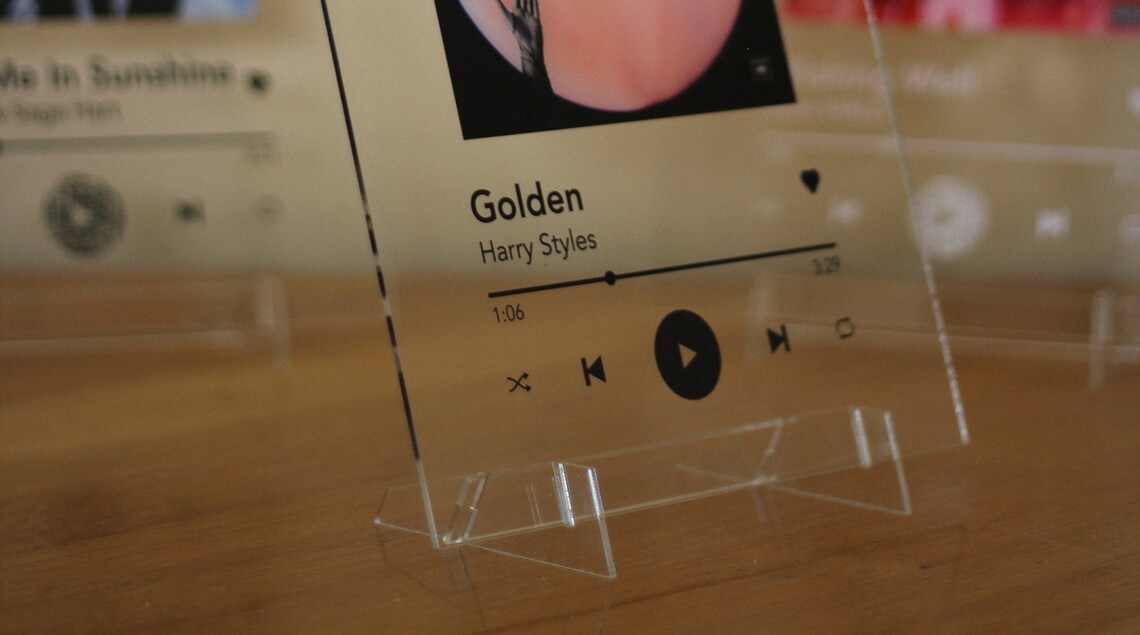 spotify glass plaque spotify glass plaque