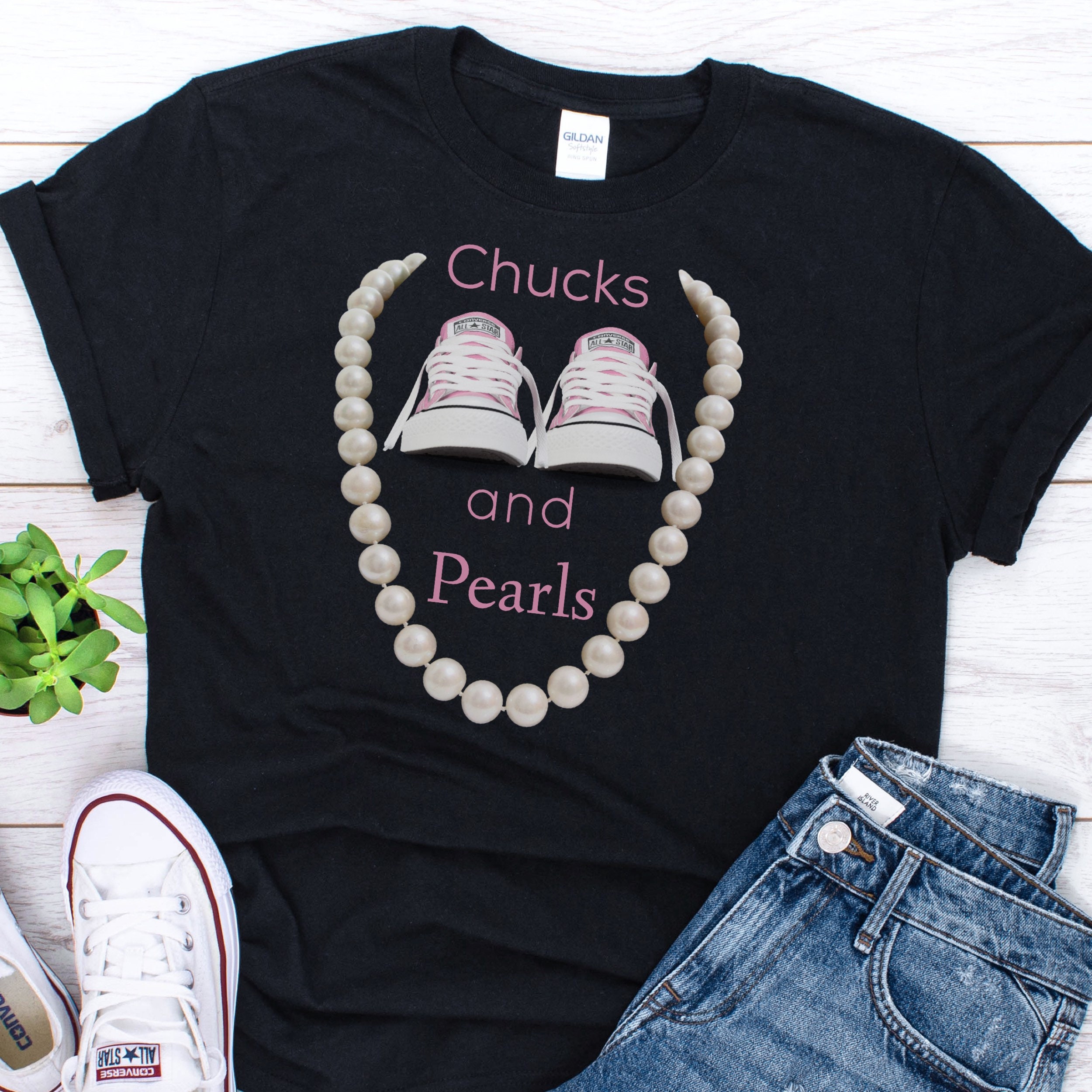 Chucks and Pearls Adult Shirt Kids Kamala Tee Kamala Tee Chucks