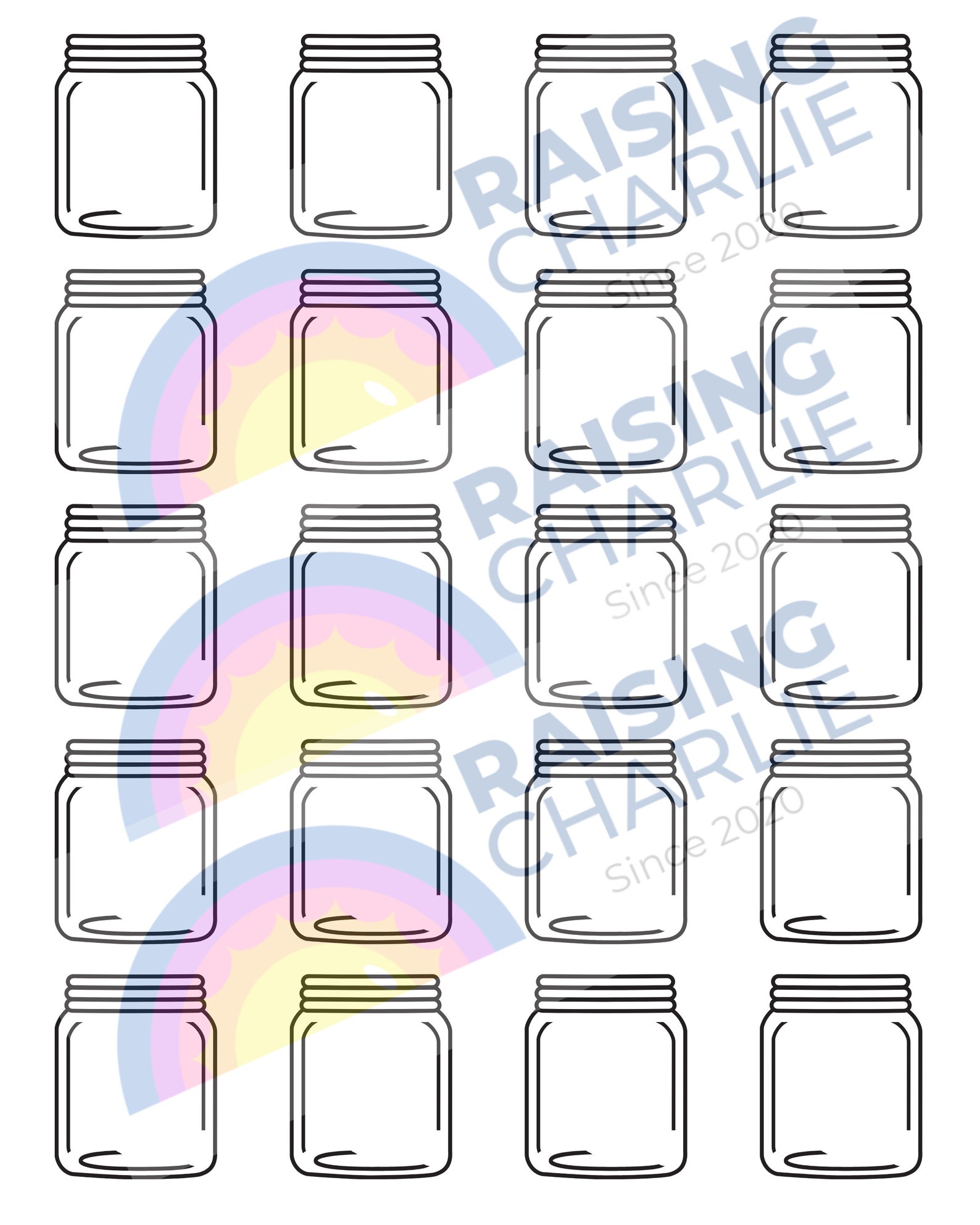 Forest Finds Flashlight Jars Printable Etsy