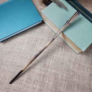 Holzstab - Pappel 15 3/8&quot;, handgefertigter Zauberstab aus Holz, einzigartiges Originaldesign