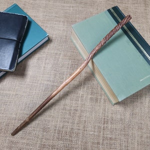 Wood Wand - Crabapple Wood 16 1/4&quot;, Handmade Wooden Magic Wand, One-of-a Kind Original Design