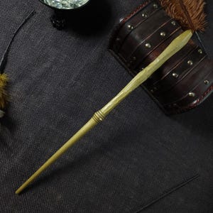 Handgefertigter Zauberstab aus Holz, Pappelholz 40 cm, einzigartiges Originaldesign