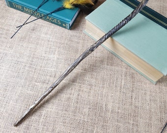 Varita de madera - Crabapple 16 1/2", varita mágica de madera hecha a mano, diseño original único en su tipo