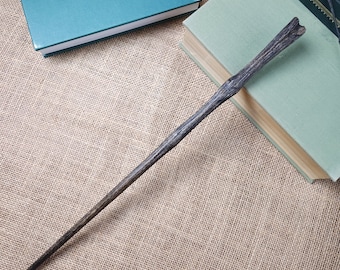 Varita de madera - Álamo 16 1/2", Varita mágica de madera hecha a mano, diseño original único en su tipo