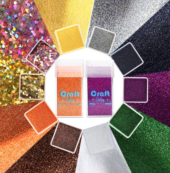 Glitter Set 10 Bottles Chunky Glitter and Fine Glitter for Resin, Crafts  Set of 10 Professional Polyester Glitter 15oz Total 