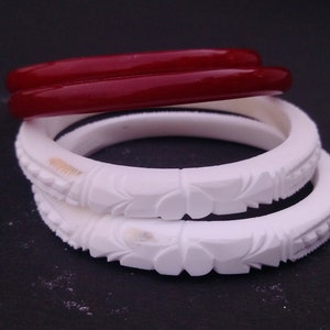Sakha Pola Set for Women/Motinada Design Sakha Set/Hand made Design Conch Shell Bangle