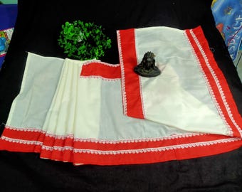 Ready Saree for kids pure cotton saree for bengali traditional saree for kids