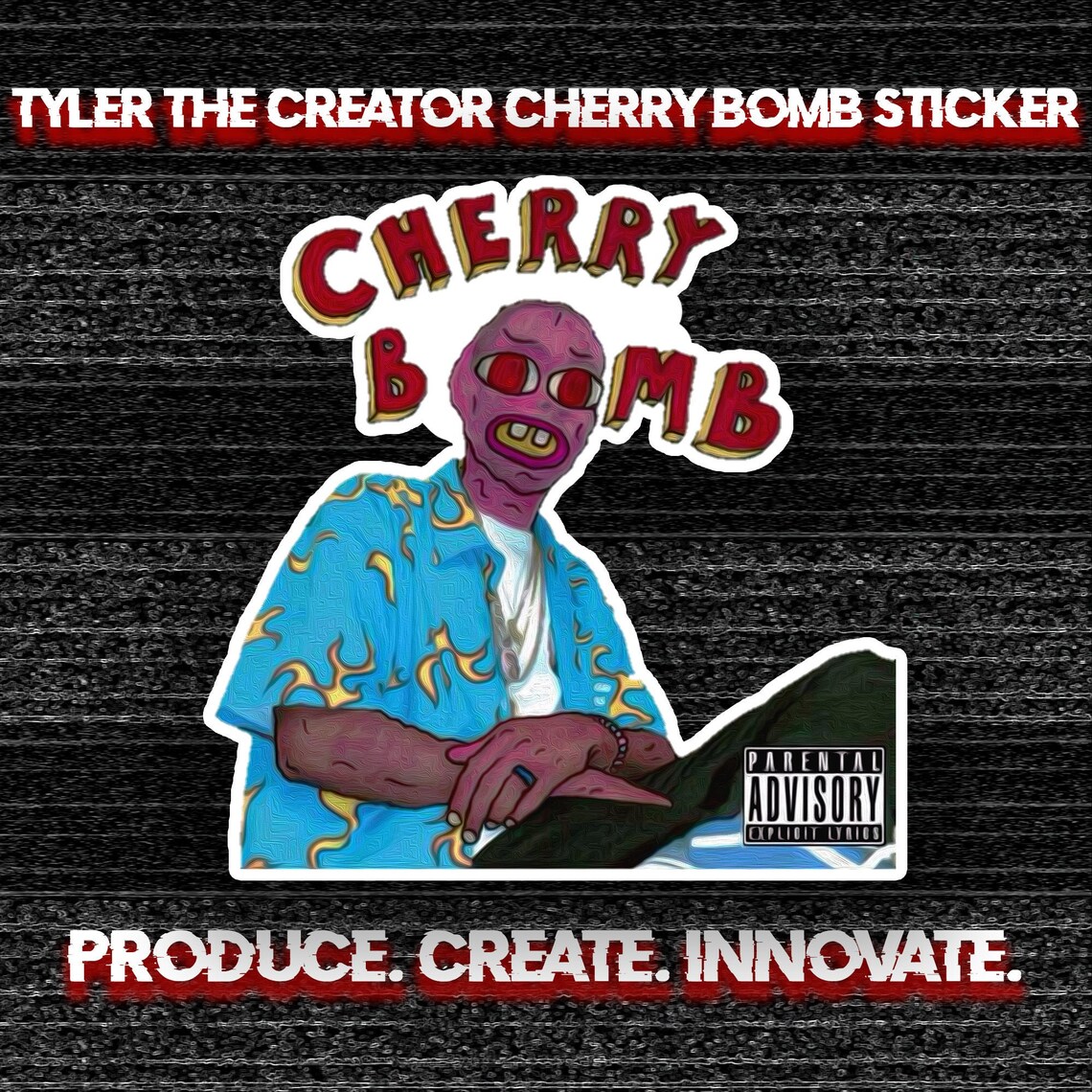 Tyler The Creator Cherry Bomb Premium Glossy Sticker Etsy
