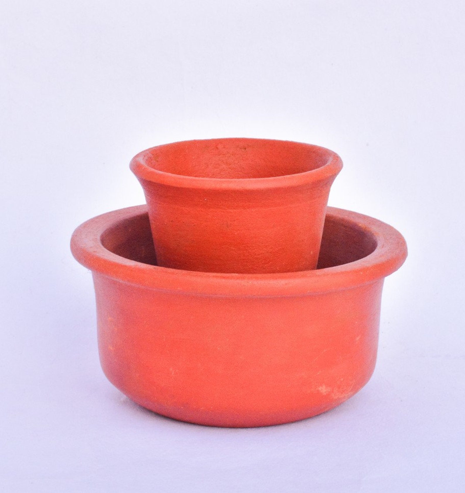 South Indian coffee cup set with bowl / Teracotta coffee glass Etsy