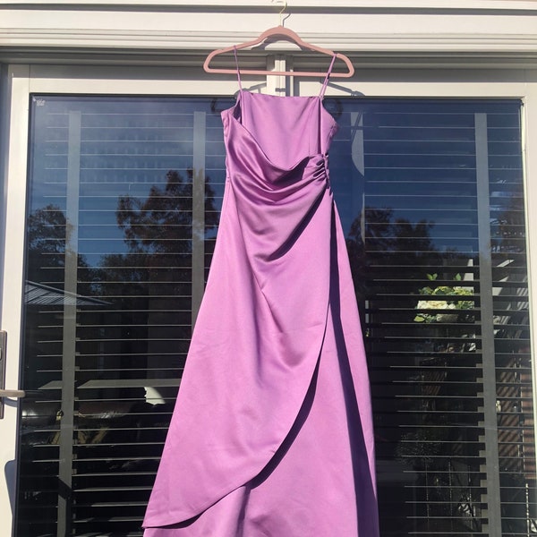 vintage 1990s prom dress Purple prom dress purple bridesmaid dress lilac dress 90s vintage prom dress purple ball gown formal purple dress