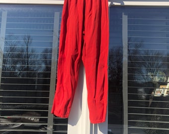Vintage 70s pants Vintage red pants Vintage hot pants Vintage 1970s red pants Vintage bright pants Bright red pants XS Vintage 1970s pants