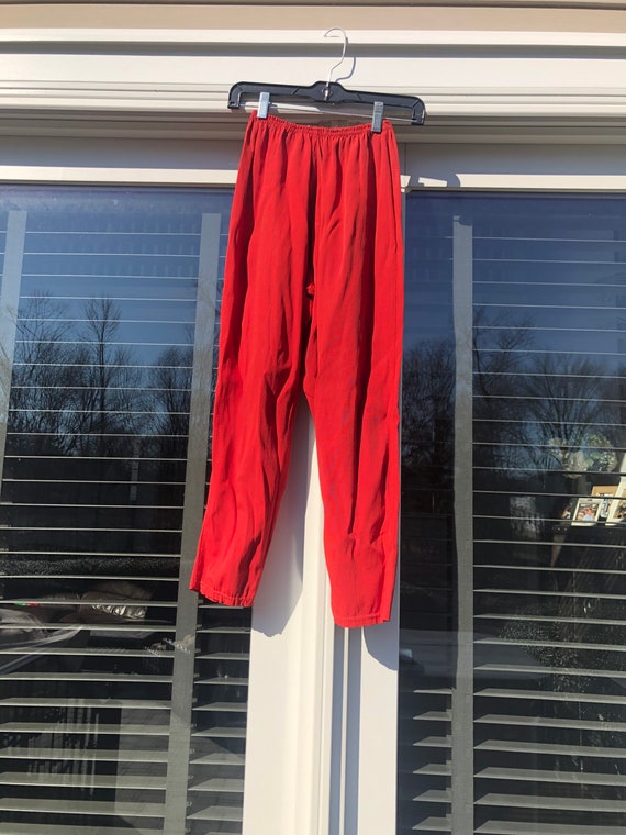 Vintage 70s pants Vintage red pants Vintage hot p… - image 1