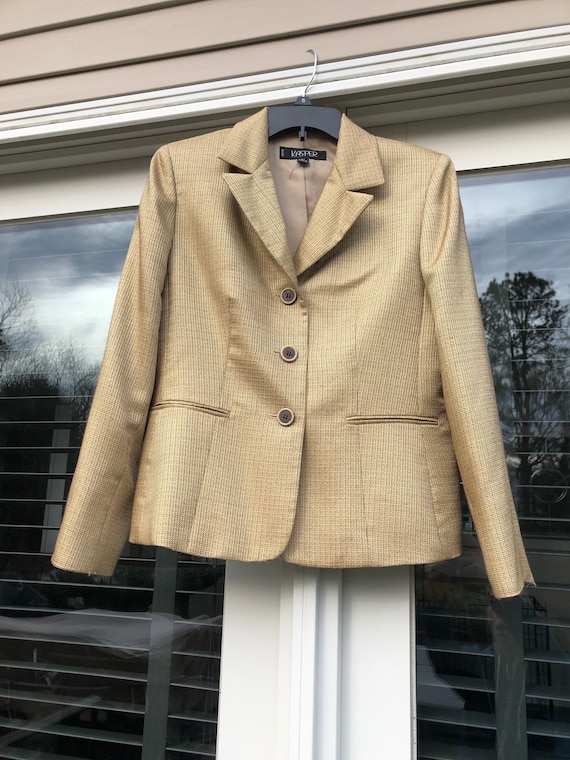 Vintage 80s blazer Blazer 80s tweed blazer Gold Vi