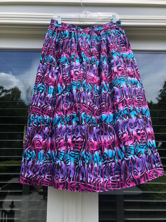 Vintage Tie Dye Skirt Vintage Fairycore Skirt Fairy Skirt Purple
