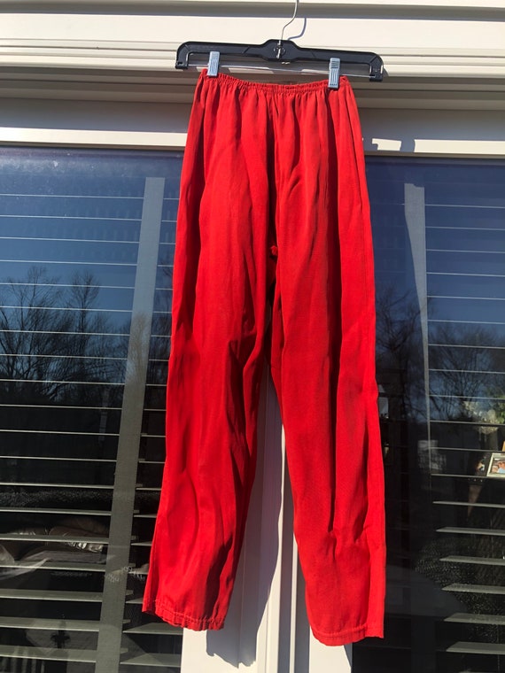 Vintage 70s pants Vintage red pants Vintage hot p… - image 2