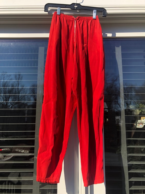 Vintage 70s pants Vintage red pants Vintage hot p… - image 4