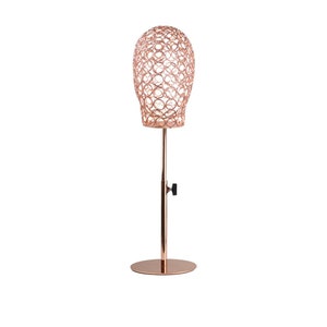 Steel Wire Mannequin Head Stand: Adjustable Wig/Hat Display