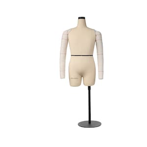 Dress form De-Liang Mannequin Fiberglass Tailor Fitting Drapping Sewing Mannequin Beige  necklace display for jewelry counter