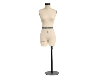 DL262 Half scale dress form, 1:2 mini sewing tailor trouser female fitting mannequin,dressmaker&#39;s dummy miniature pattern model-SIZE 8