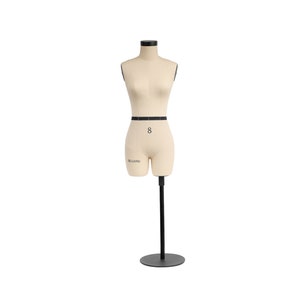 DL262 Half scale dress form, 1:2 mini sewing tailor trouser female fitting mannequin,dressmaker's dummy miniature pattern model-SIZE 8