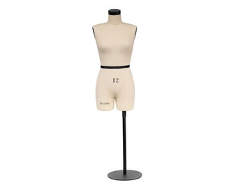Dress form De-Liang Mannequin Fiberglass Tailor Fitting Drapping Sewing Mannequin Beige  necklace display for jewelry counter