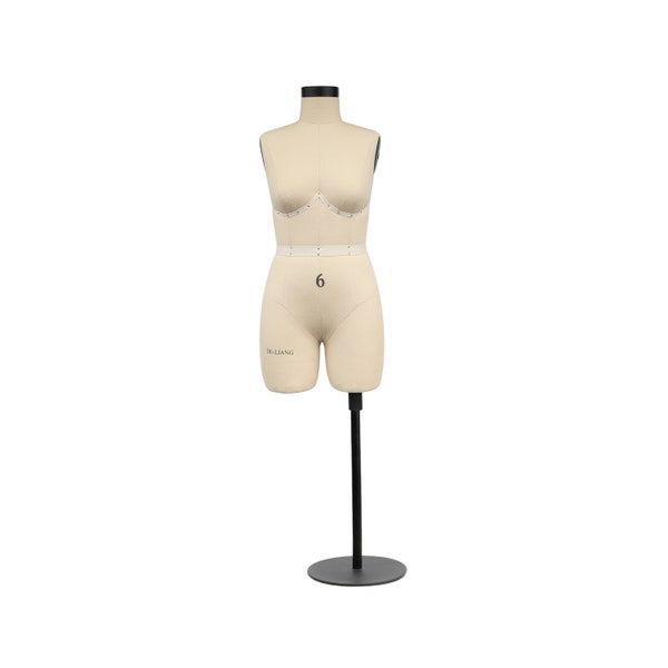 DL266B Half scale dress form 1/2 US Woman plus size 6, height 45.5cm lingerie bust dressmaker dummy tailor 1:2 slim bust sewing mannequin