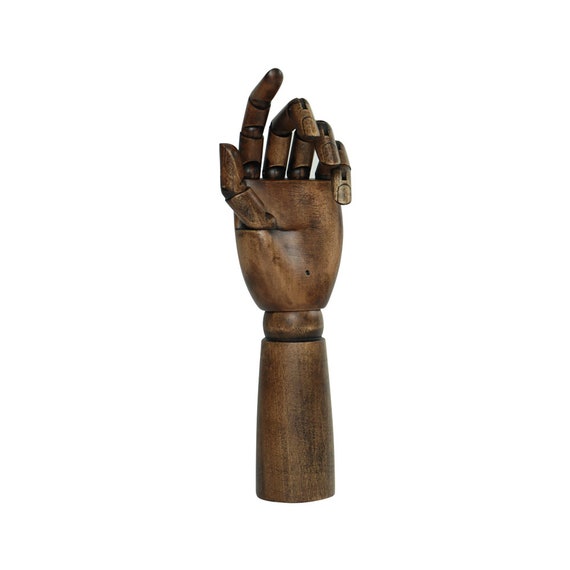 Wooden Mannequin Hand for Nails Flexible Movable Fingers Manikin