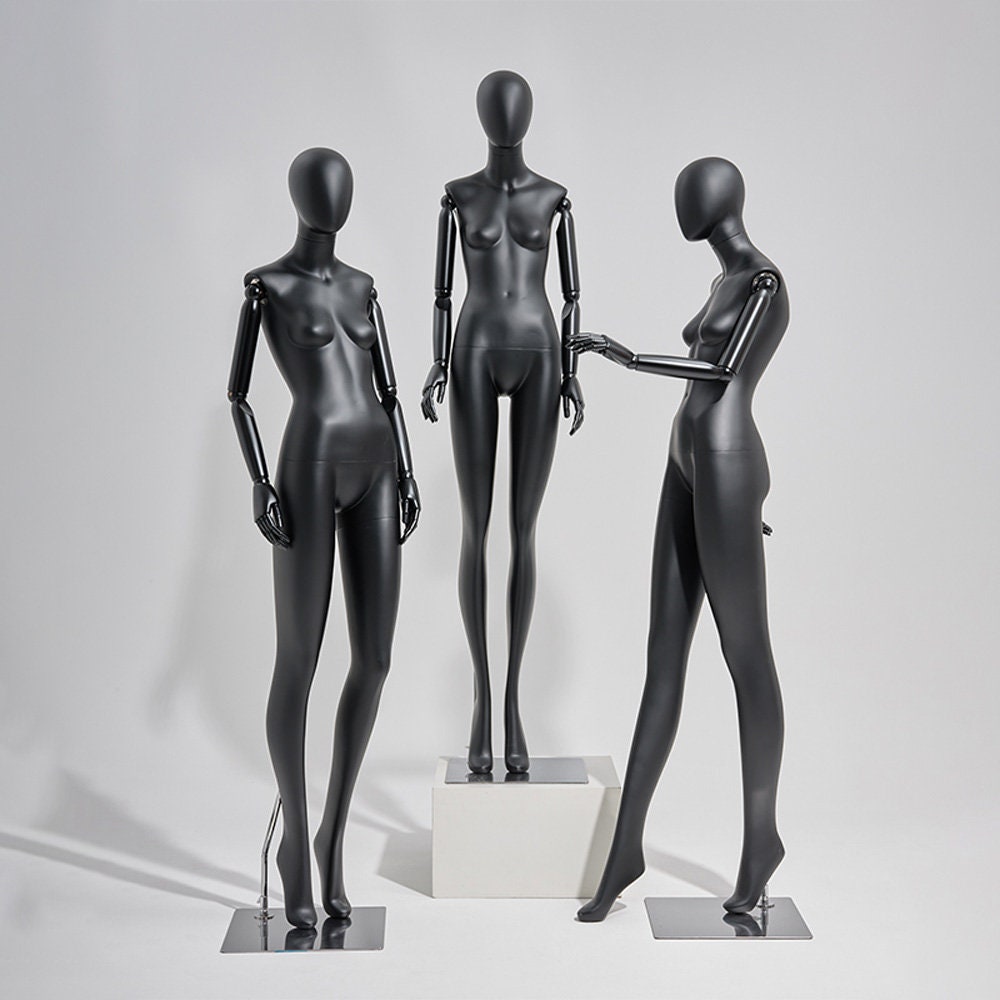 Full Body Female Display Dress Form Mannequin Stand, Wig Jewelry Clothes  Display Mannequin With Silver Base ,suede Velvet Fabric Mannequins -   Hong Kong