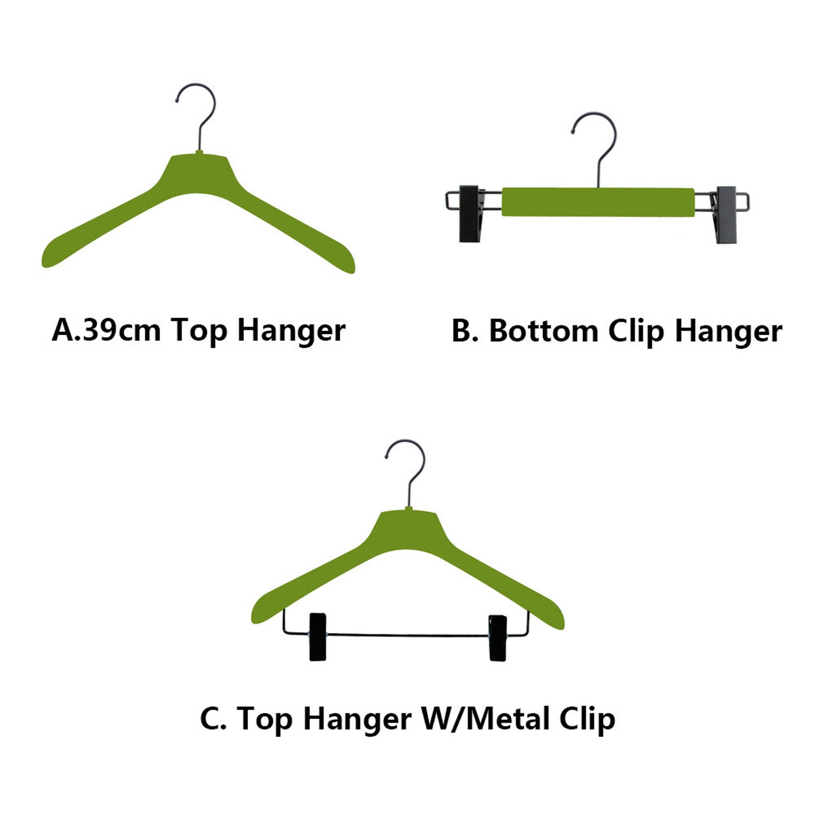 DELIANG Green Velvet Plastic Hanger for Coat Pants Trouser Etsy