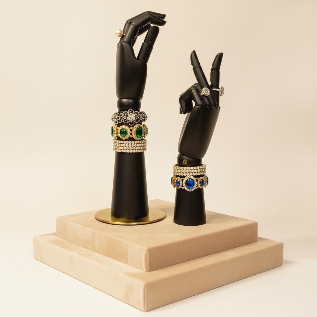 Mannelijke Mannen Mannequin Hand Display Sieraden