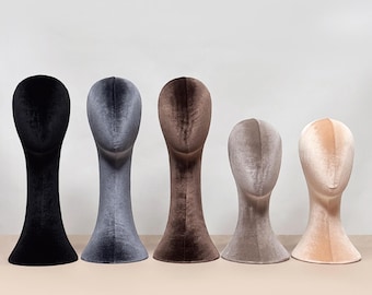 MUELODSIC Mannequin-Kopf Mit Holzsockel – Vielseitiger Perückenständer Für Hüte, Schmuck, Brillen & Schals