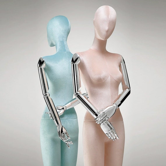 W/ Mannequins モジュラーシンセ　ルーパー Amazon.com: Male and Female Mannequin Full Body Silver, 2 Pieces
