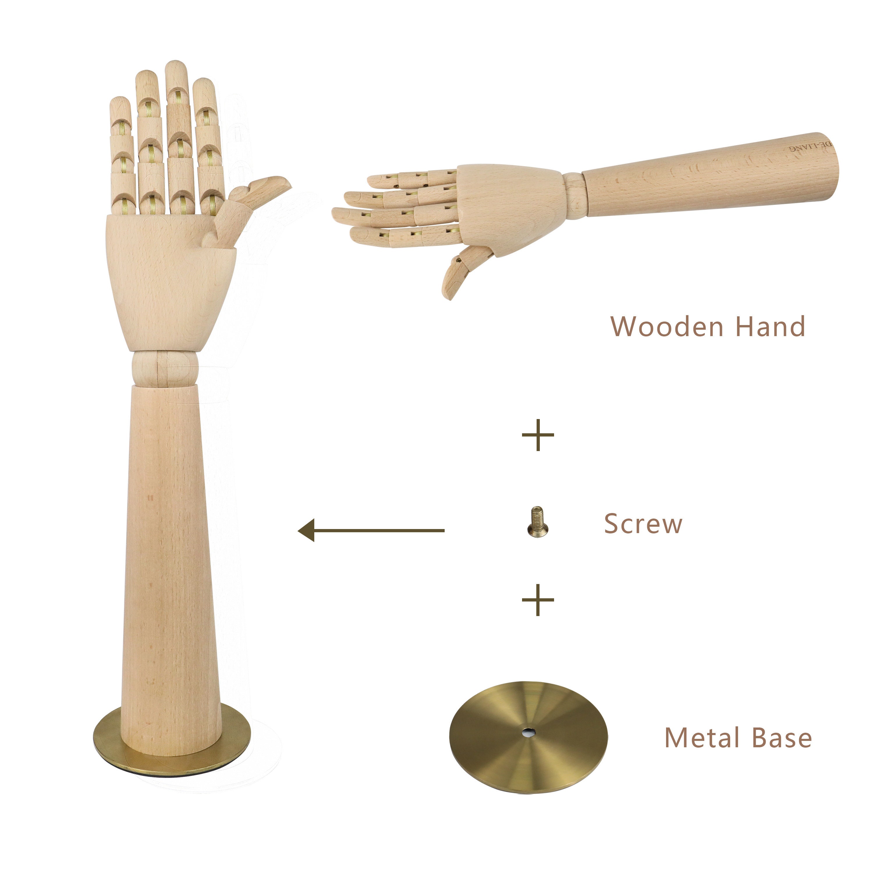 Manikin Wooden Hand Right Sml - Cork Art Supplies Ltd