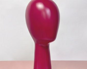 Solid Wood Mannequin Head: Hat & Sunglasses Display (36cm/31.5cm)