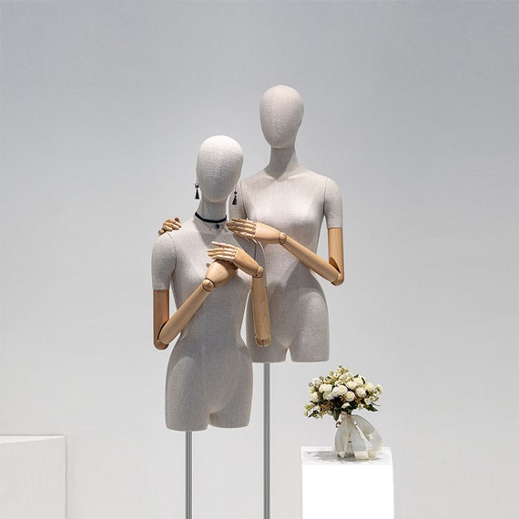 Torso de maniquí femenino de alto grado, modelo de exhibición de vestido de  novia para mujer