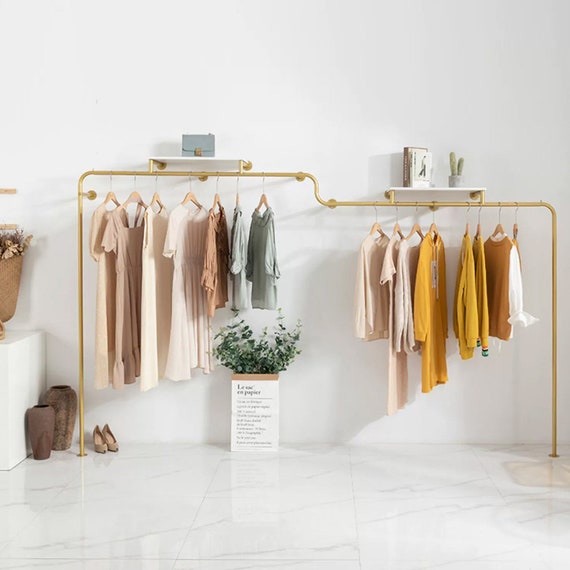 Fashion Hanging Clothes Hanger clothing Display Hanger Hook to the Wall women and Men Special Clothing Store Shelf Display Clothing Rack Etsy
