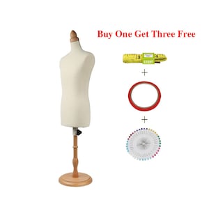 half scale dress form male miniature 1/3 1/4 1/2 tailor fitting dressmaker mannequin for school draping, mini fully pinable men sewing foam